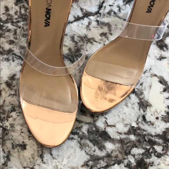Rose gold clear heels - Picture 5 of 6